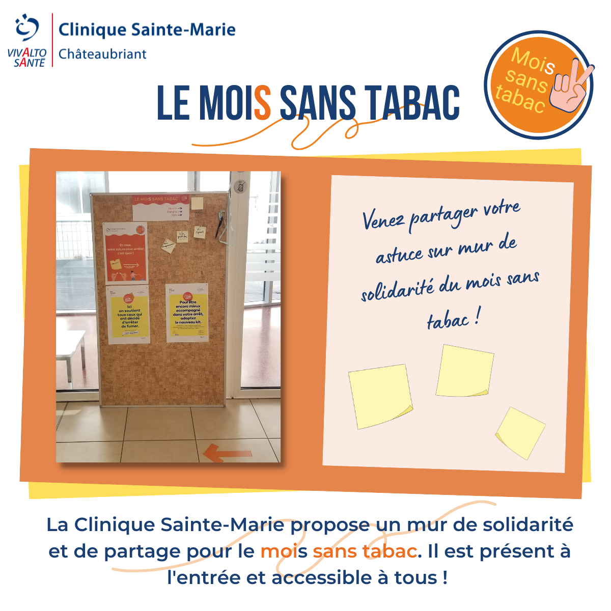 Tous Mobilisés Pour Le Mois Sans Tabac - Clinique Sainte Marie ...